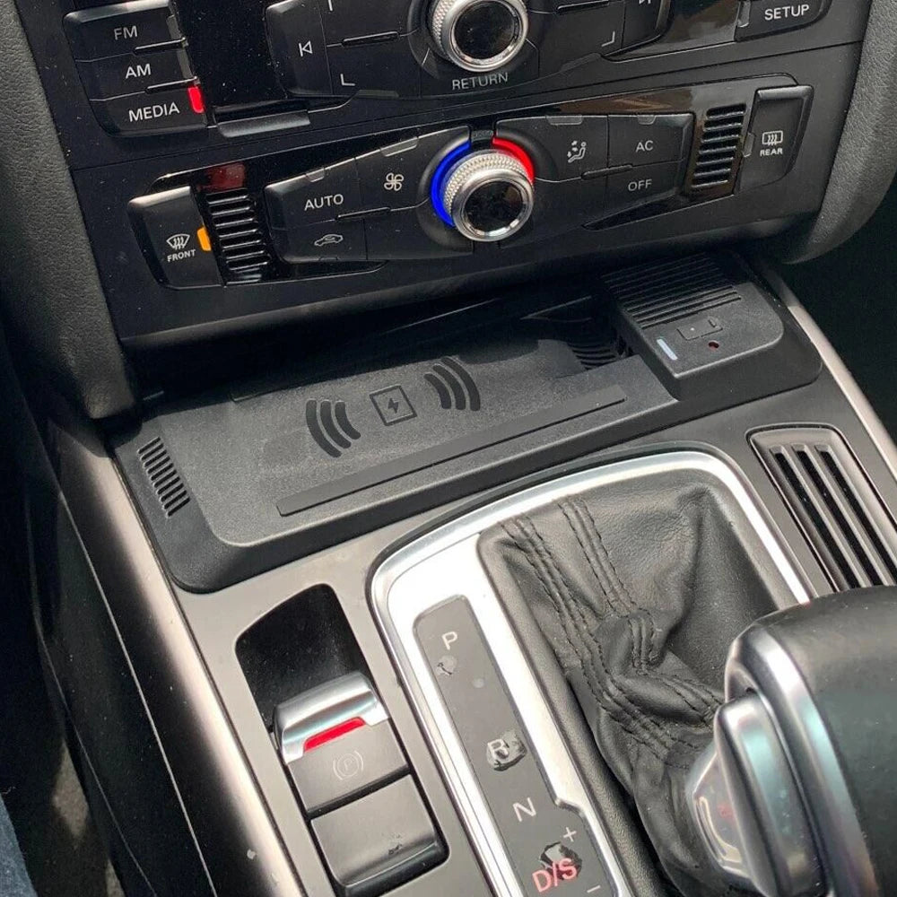 15W Wireless Charger for Audi A4 B8 B9 A4 Allroad A5 S5 RS5 Q5 SQ5 Phone Holder Mount Charging Pad Fast Charge Car Accessories
