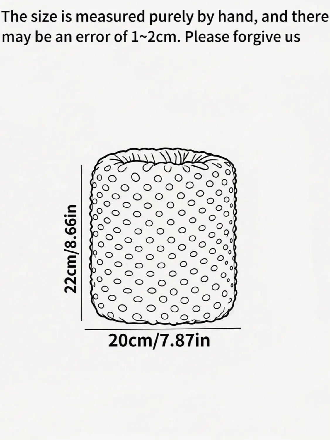 Baby-Fütterungs-Armkissen aus weichem Stillstützkissen mit quadratischer Form und strukturierter Oberfläche mit gleichmäßig verteilten kreisförmigen Punkten in neutraler Farbe.