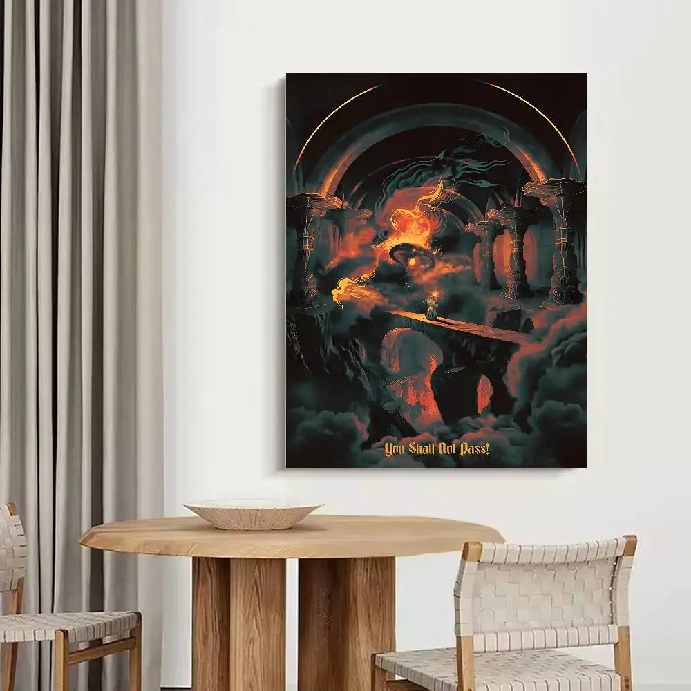 The L-Lord of the R-Rings Alternative  Poster Paper Print Home Living Room Bedroom Entrance Bar Cafe Art Painting Decoration