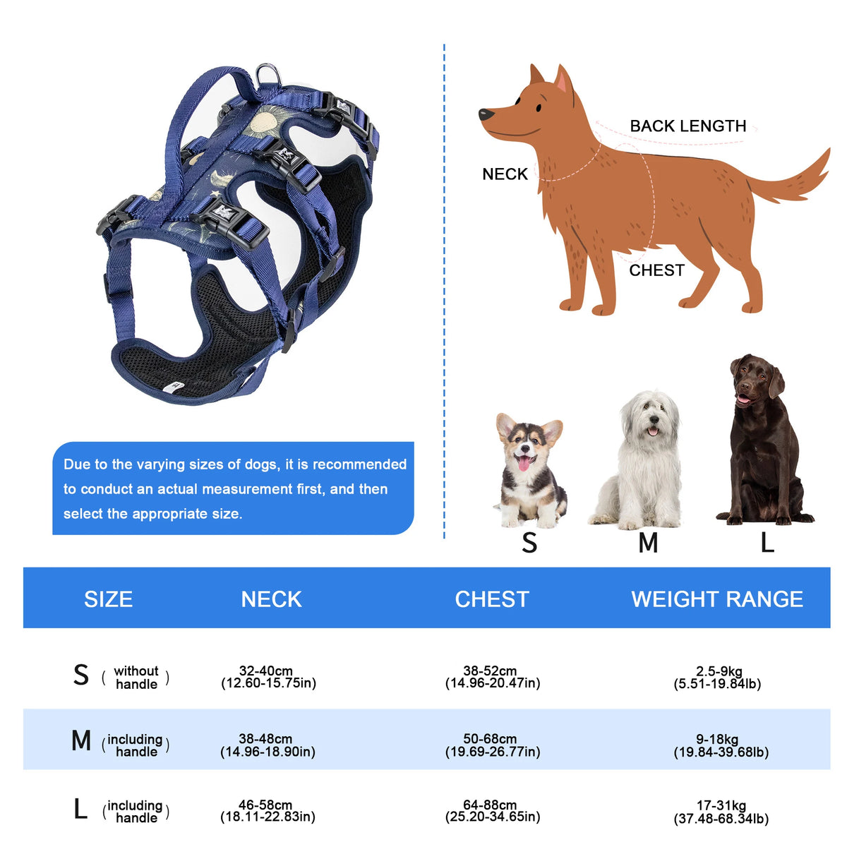 Pet Travel Set - Adjustable Dog Chest Harness / Dog Leash / Pet Bib / Pet Collar, Suitable For Small/Medium/Large Dogs