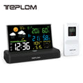 Wireless Weather Station Indoor Outdoor Temperature Humidity Gauge Accurate Weather Forecast Adjustable Backlight Calendar Lunar