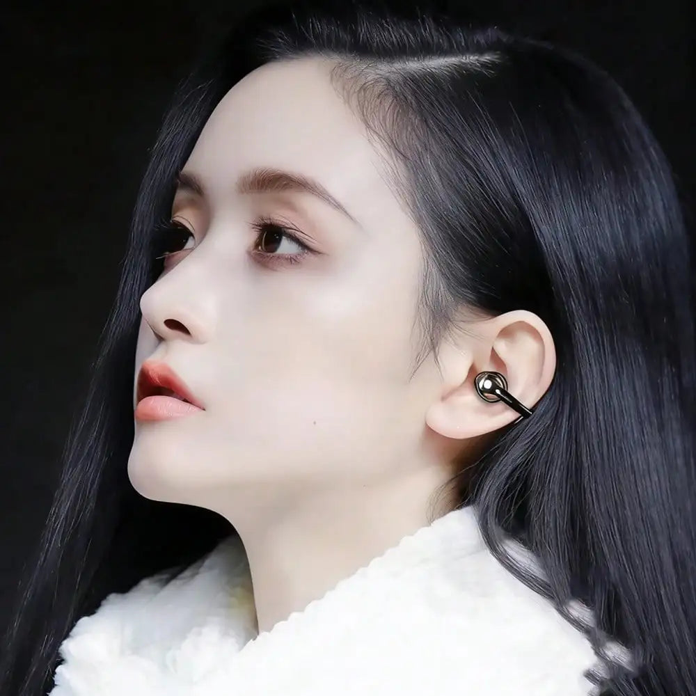 Original Ear-Clip Surround Bluetooth Headphones Bone Conduction Earphone Wireless Earbuds Stereo Bass Sports Headset with Mic