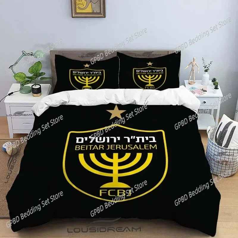 Beitar Jerusalem Fc Bedding Set For Bedroom Soft Modern Bedspreads Comefortable Kids Duvet Cover Quilt Cover And Pillowcase