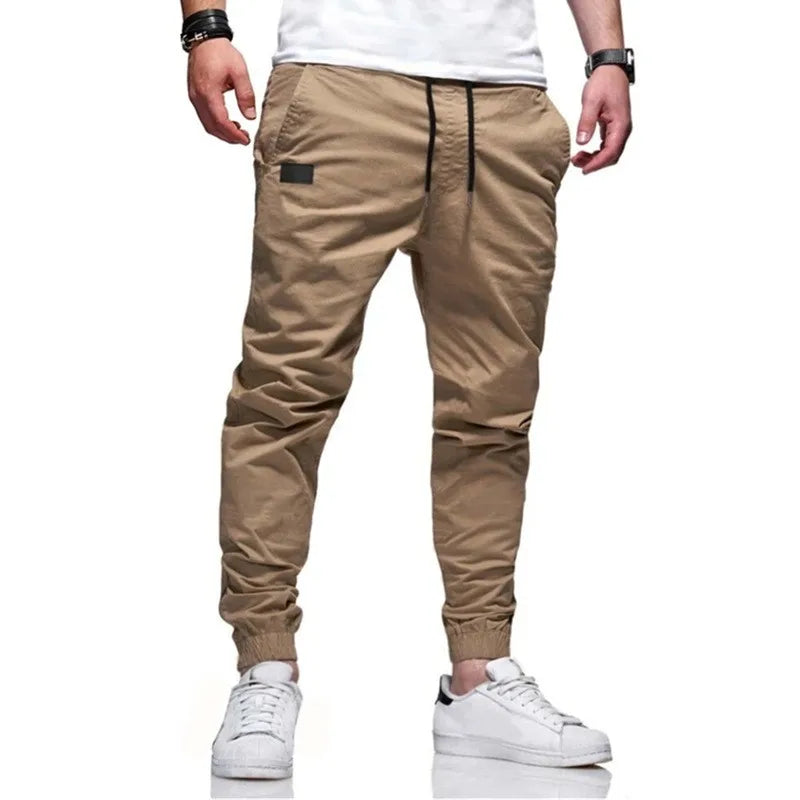 Ultra High Quality New Men's Casual Sports Pants Sweatpants Male Jogger Cargo Harem Pencil Pants Trousers Multi-pocket Sweatwear