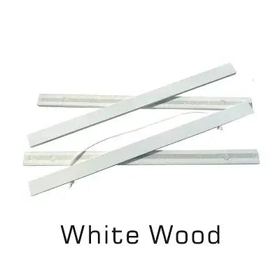 white teak wood photo frame magnetic poster hanger with smooth polished finish and minimalist design