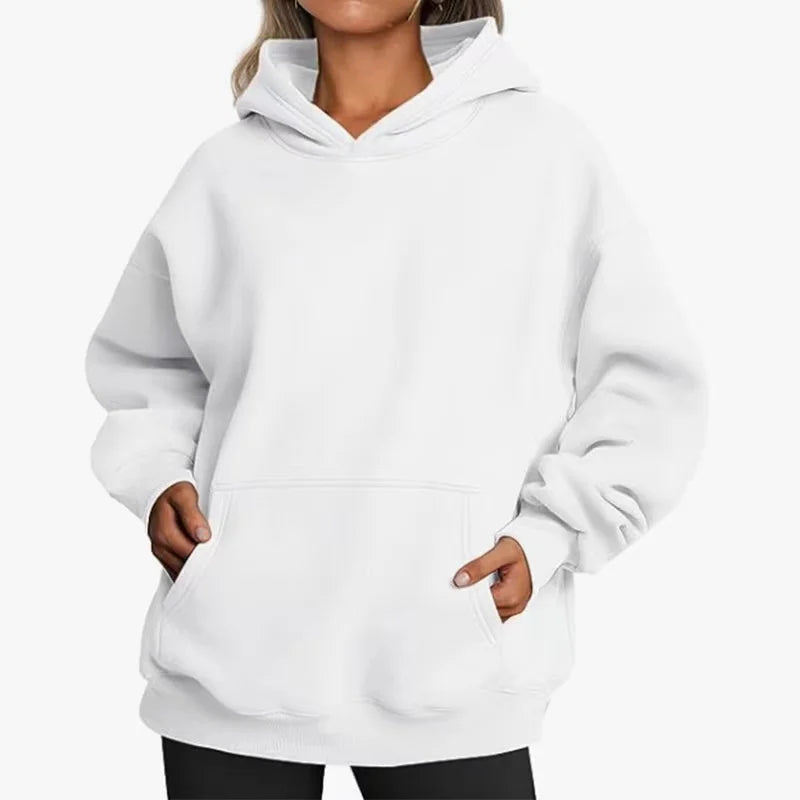 New Women tops Casual Hoodies Women Fleece Warm Hoodies autumn winter Pullovers Fashion Multiple Colour loose Women Sweatshirts