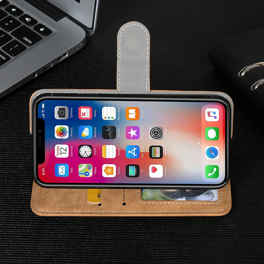 Leather Wallet IIIF150 Air1 Ultra X Case 6.78" Fashion Luxury Protective Customize Cover Phone Vintage Book Style