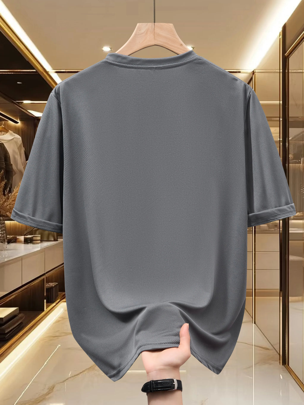 Men's T-shirt -Summer Short Sleeve Lightweight Top -Trendy, Fashionable, Breathable, Comfortable, Versatile -Simple Letter Print