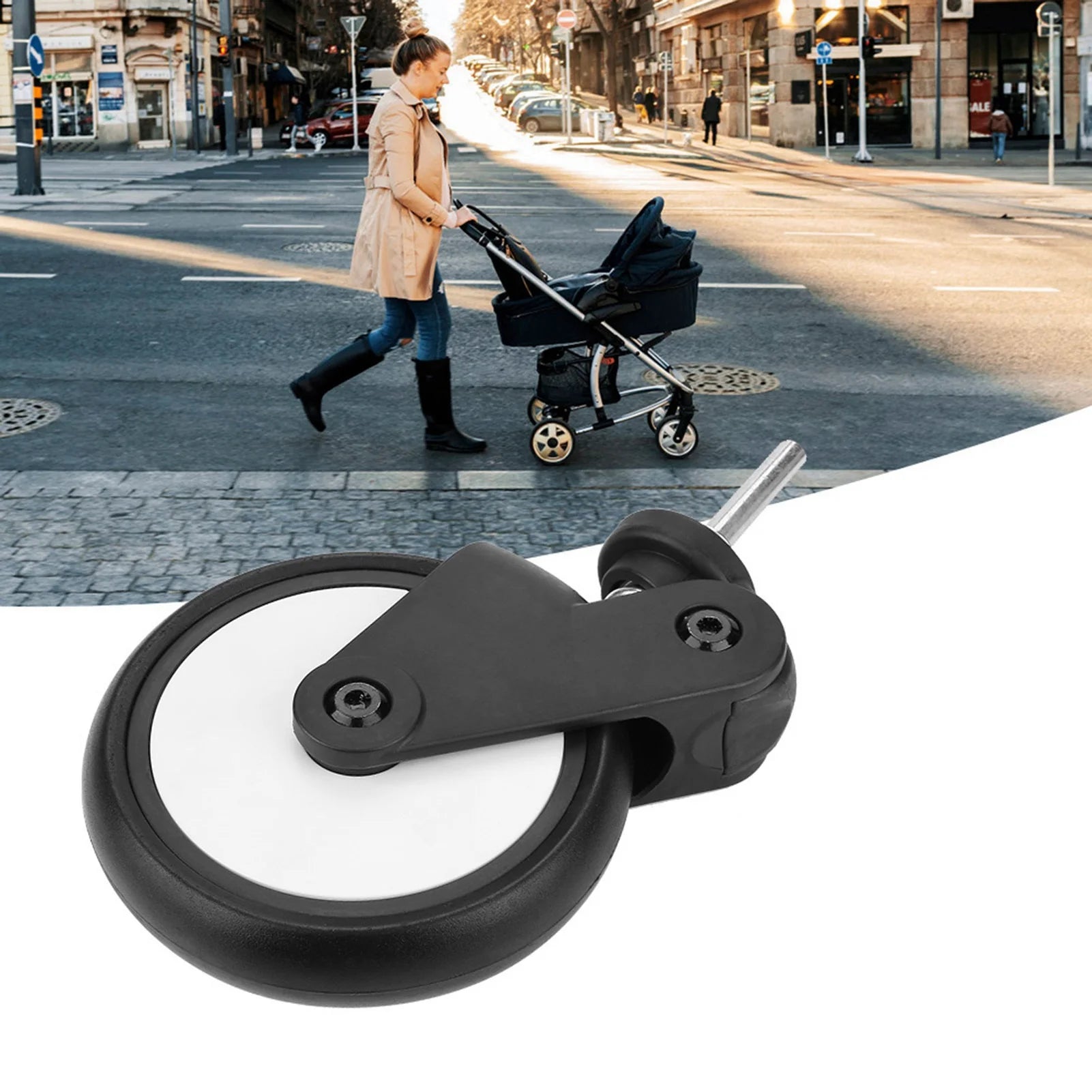 Baby Stroller Wheel Tool Baby Strollers Rubber Wheels Accessories for Yoya/Vovo Wheel Kids Carriage with Tools Stroller Wheel
