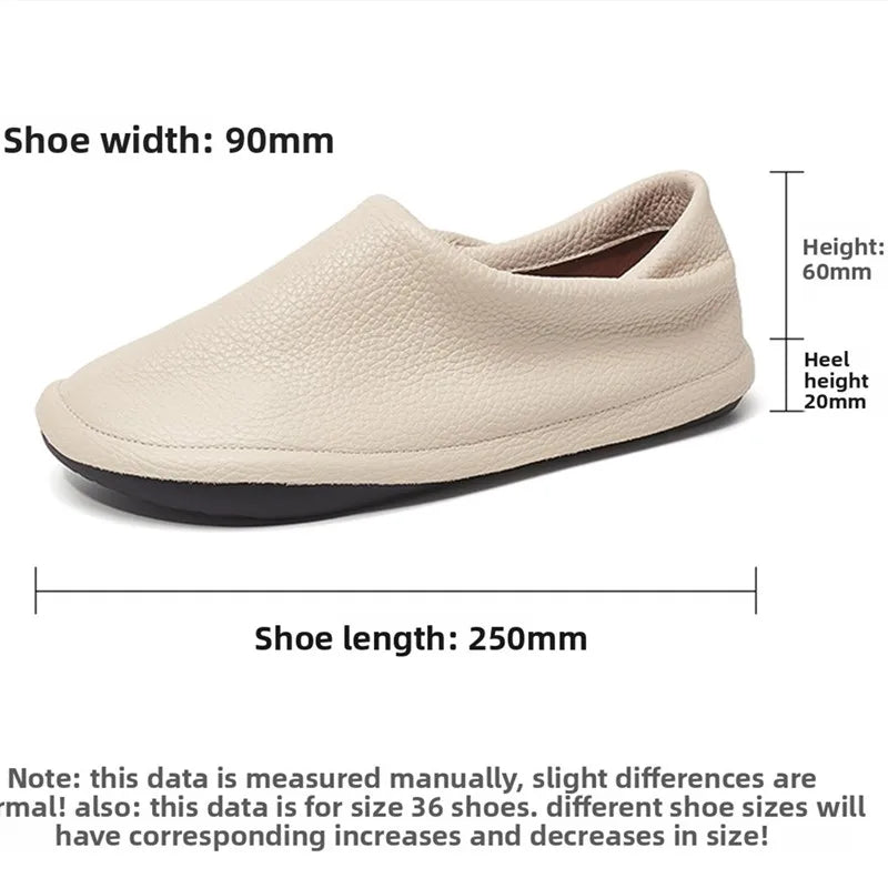 Women's Leather Shoes, Top-grade Cowhide,2026new Style, Flat Shoes, Women's Mother's Shoes Women Work Shoes Comfortable for Work