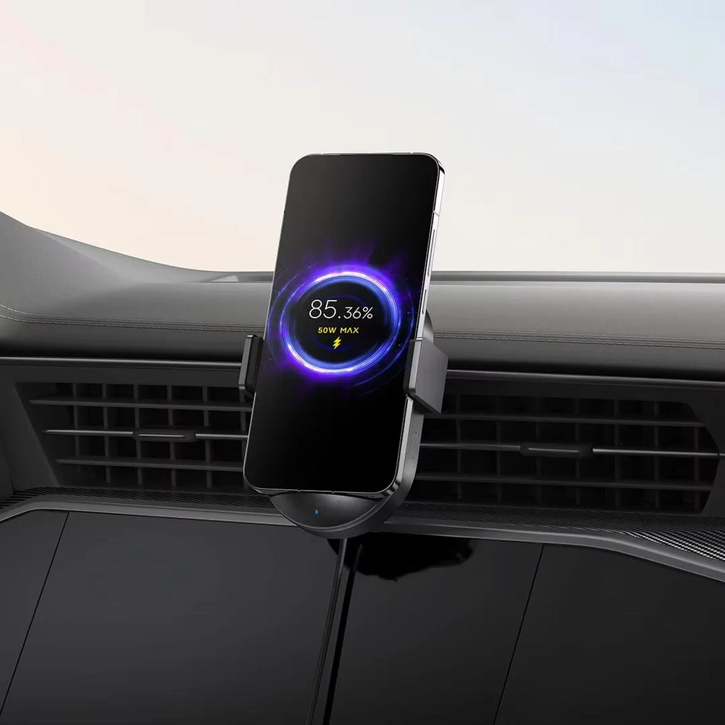 Xiaomi 50W Car Wireless Charger Set Dual Interface Fast Quick Charging Support Power-Off and Inductive Expansion Portable Holder