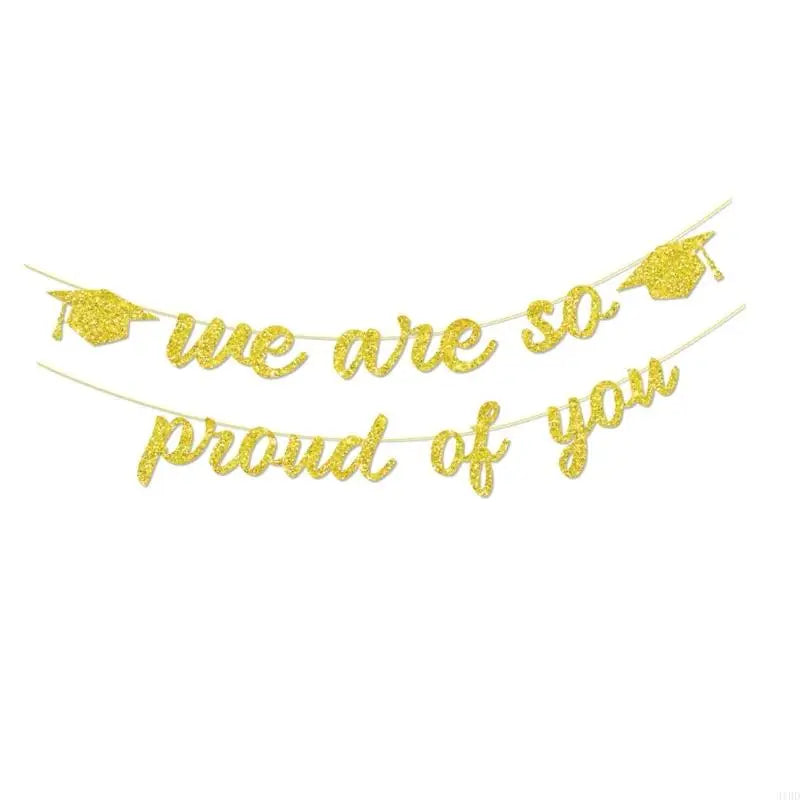 Graduation Decoration Banners Streamers Durable Glittering Paper Reusable