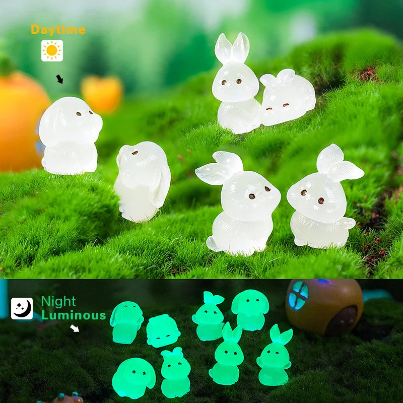 2026 Easter New Rabbit Cute Boat Carrot Figurine DIY Home Kawaii Room Decor Miniature Fairy Garden Decoration Accessories Modern