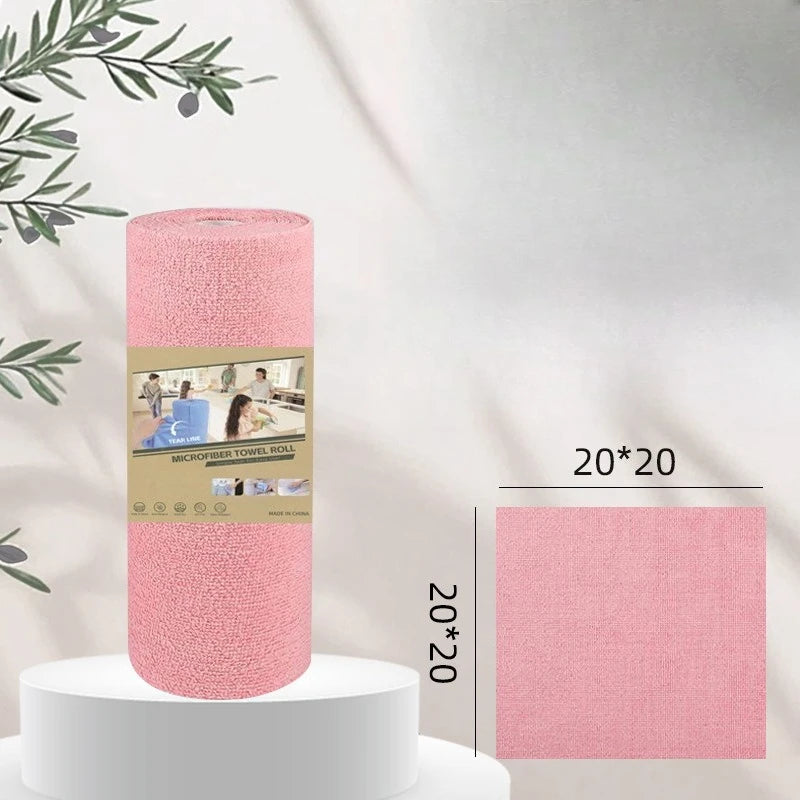 Kitchen Cloth Reusable Cleaning Erase Household Kitchen Cloth Towel Roll Rag Cleaning Tissue Replacement 1 Roll 20 Pieces