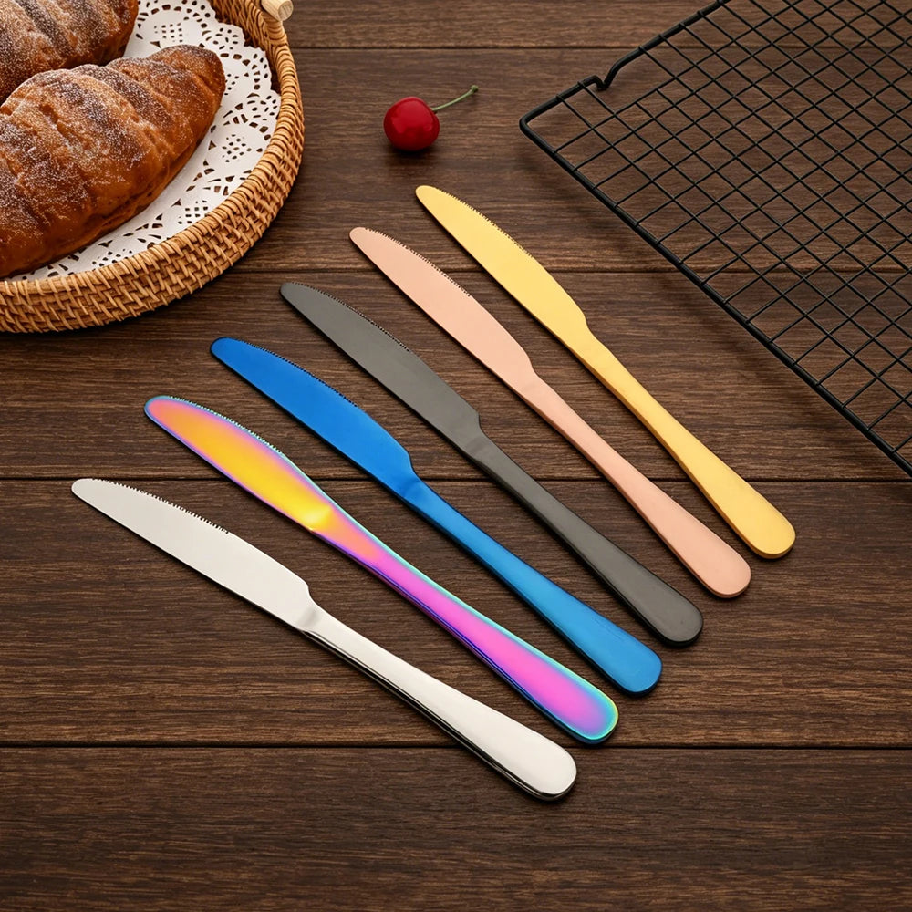 16Pcs Tableware Dinnerware Set Golden Cutlery Set Stainless Steel Fork Knife Teaspoon Dinner Silverware Kitchen Flatware Set
