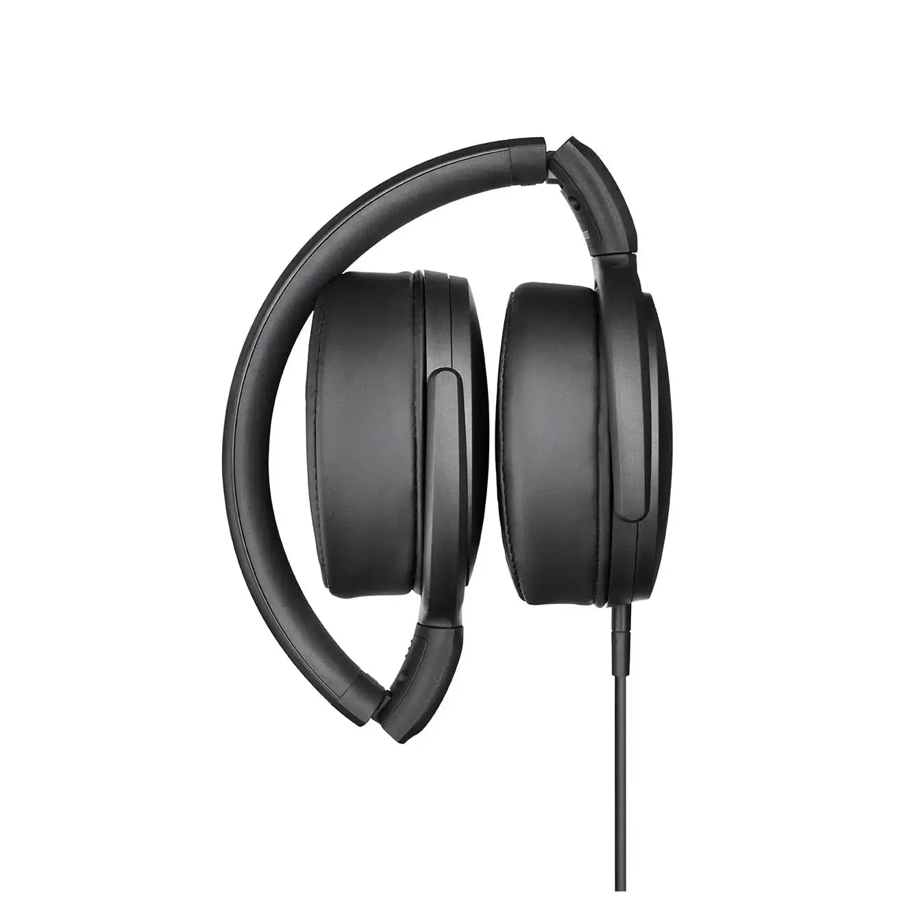 Sennheiser hd400s wired over ear headphones in black featuring a sleek minimalist design with soft earcups for comfortable extended use.