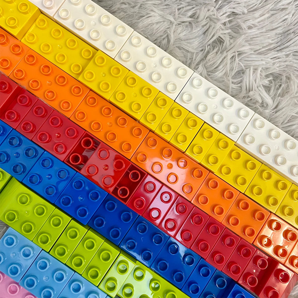Big Blocks Bulk Building Blocks for Kids Toddlers Creative Gifts for Kids Compatible Duplo Animal Train Bricks Set Toys