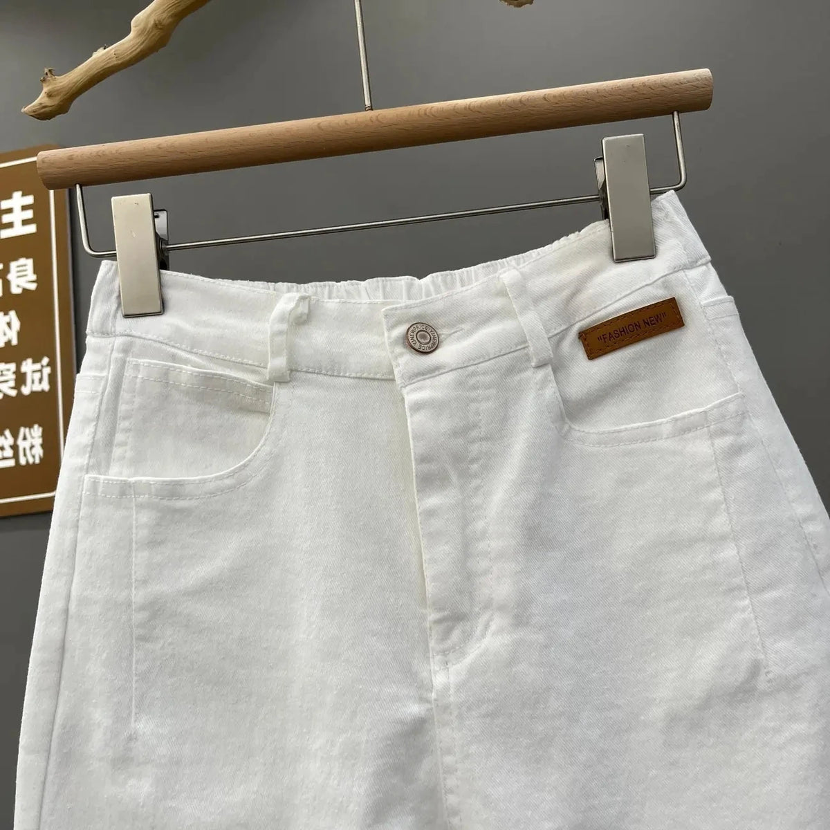 White Denim Casual Pants For women Spring Summer 2025 New High waisted Loose Slimming Harlan Carrot Pants Female Casual Jeans