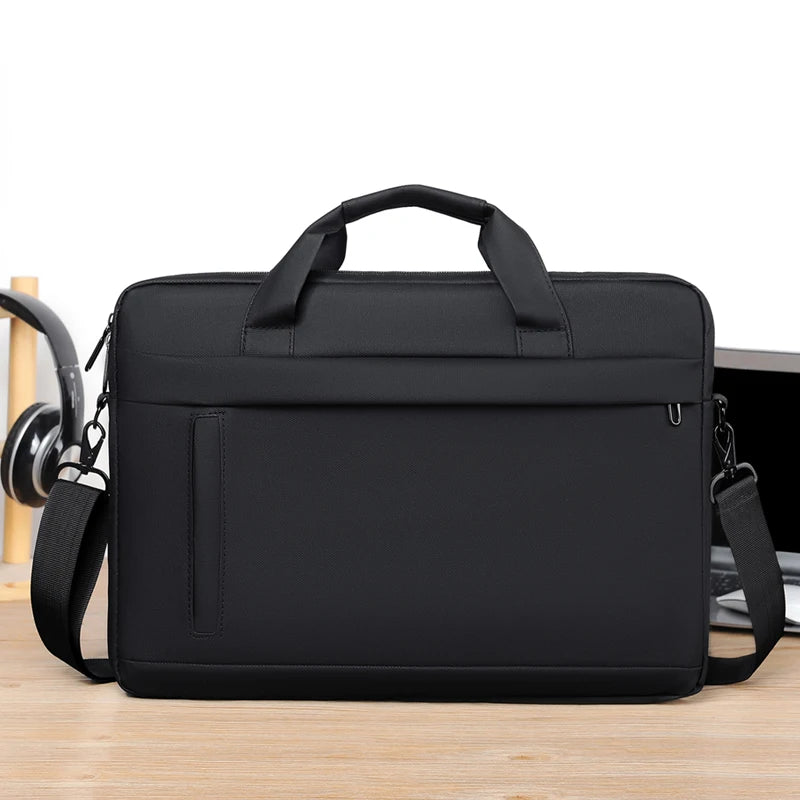 Laptop Tote Bag, Business Briefcase, Adjustable Shoulder Straps, Zipper Closure - Perfect for School, Office and Daily Commute