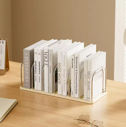 Desktop Book Organizer File Holder Bookend StorageBox Office Student Stationery Books Documents Sorting Rack Home Study Supplies