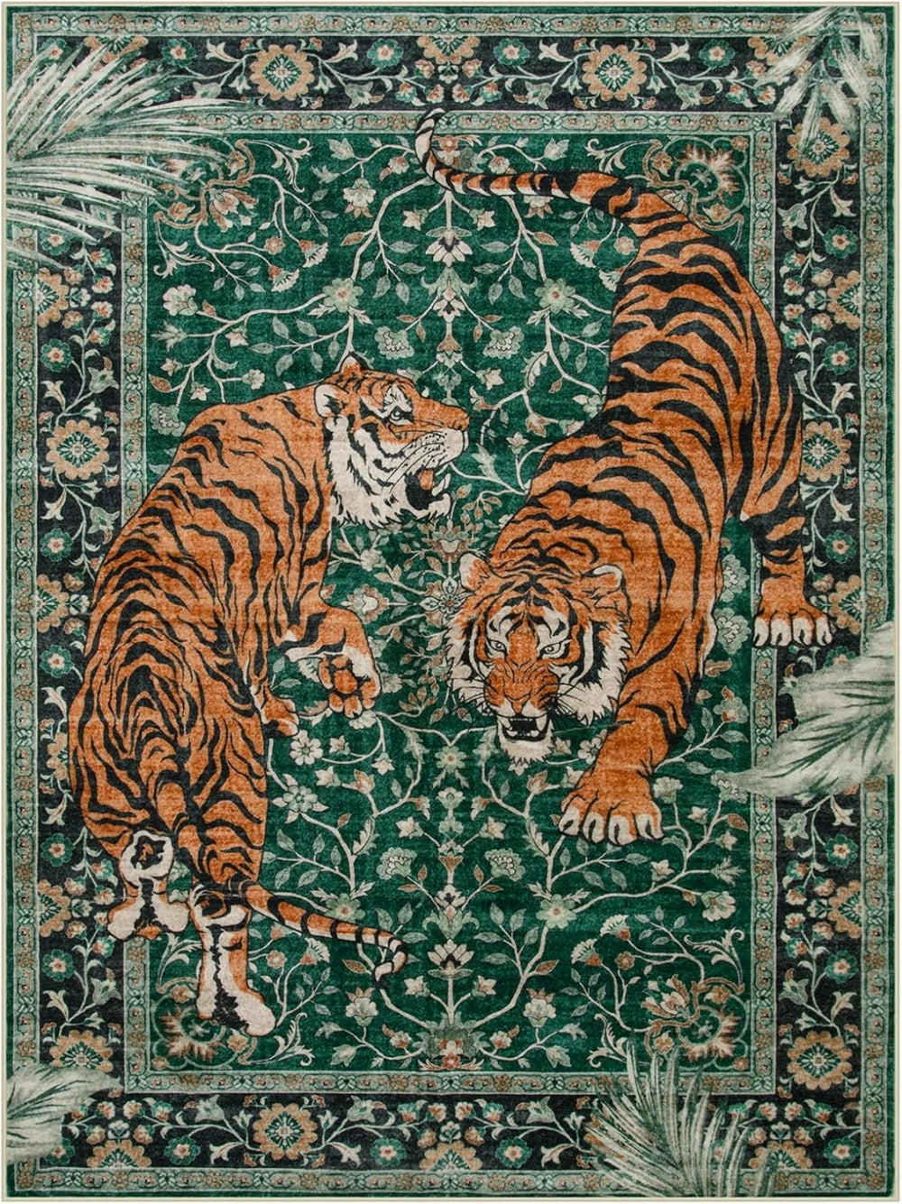 Rug for Living Room Carpet Jungle Tiger Home Decor Large Area Bedroom Floor Mat Machine Washable Coffee Table Kitchen Rugs