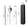 Stainless Steel Cutlery Sets Western Chopsticks Forks And Spoons Hotel Dinner Table Service French Wedding Decoration