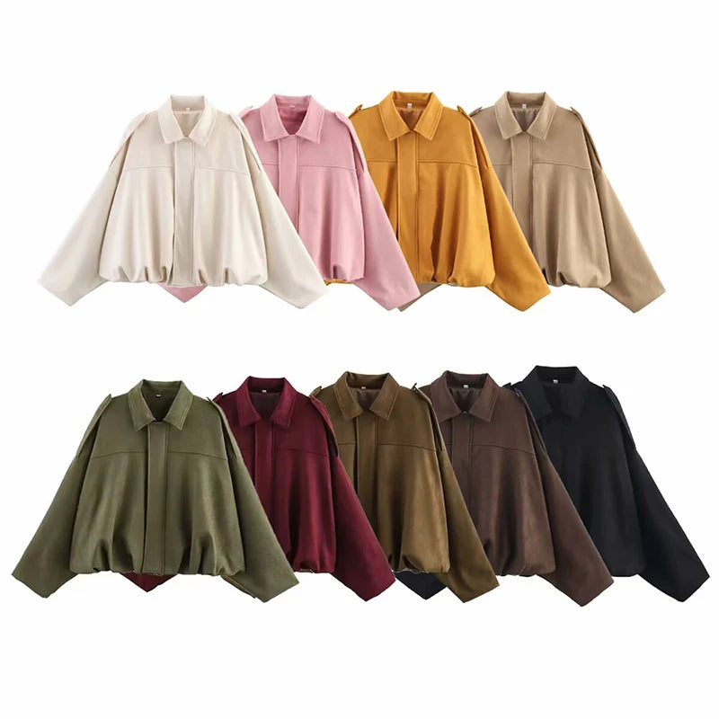 Women's Autumn Jacket Fashion Bomber Jackets Coats Winter Women's Coat Loose Women Jacket Vintage New Outerwear