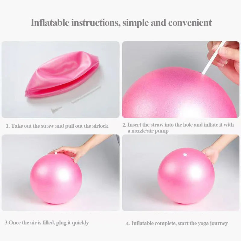 25 cm explosion-proof PVC mini yoga ball straw ball pilates ball pose ball small fitness ball straw ball