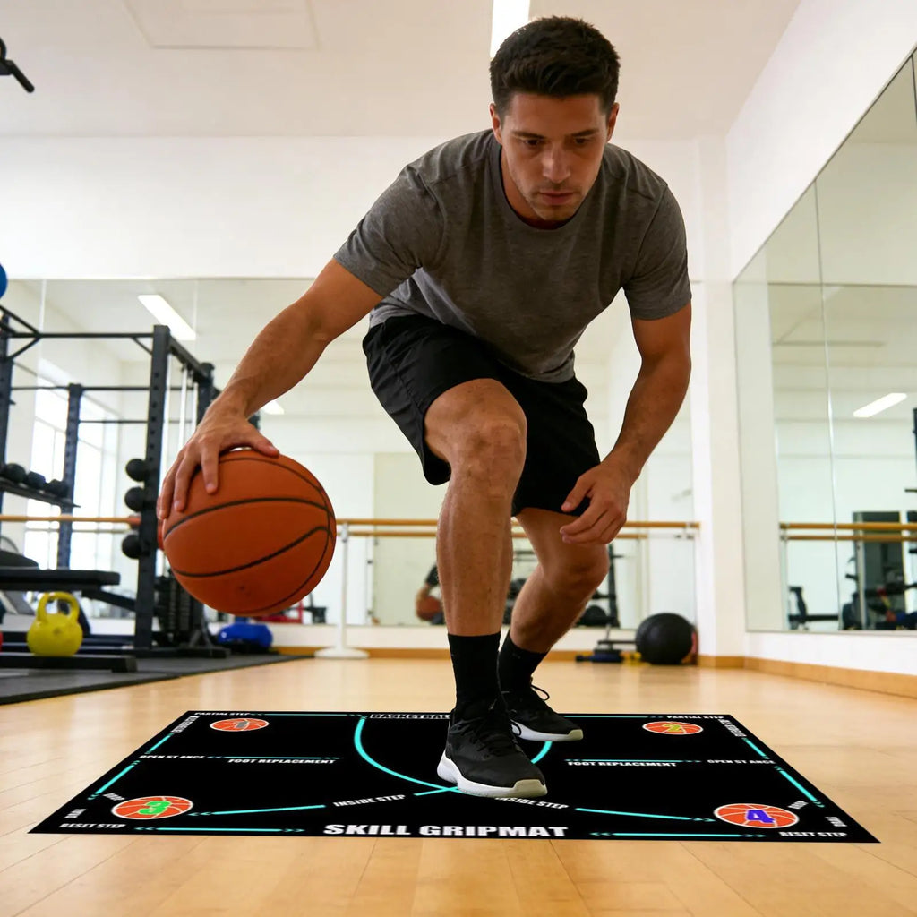 Anti-Slip Basketball Dribble Training Mat Portable Sports Training Gear for Kids Adults Athletes Basketball Practice TrainingAid