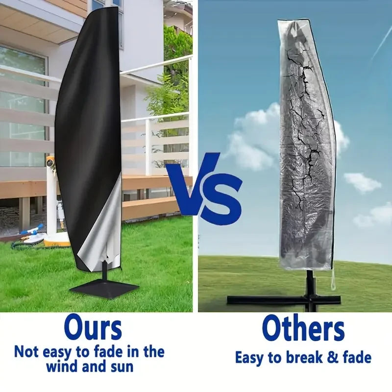 Universal Waterproof Umbrella Cover Cantilever Parasol Cover Outdoor Patio Garden Furniture Protection