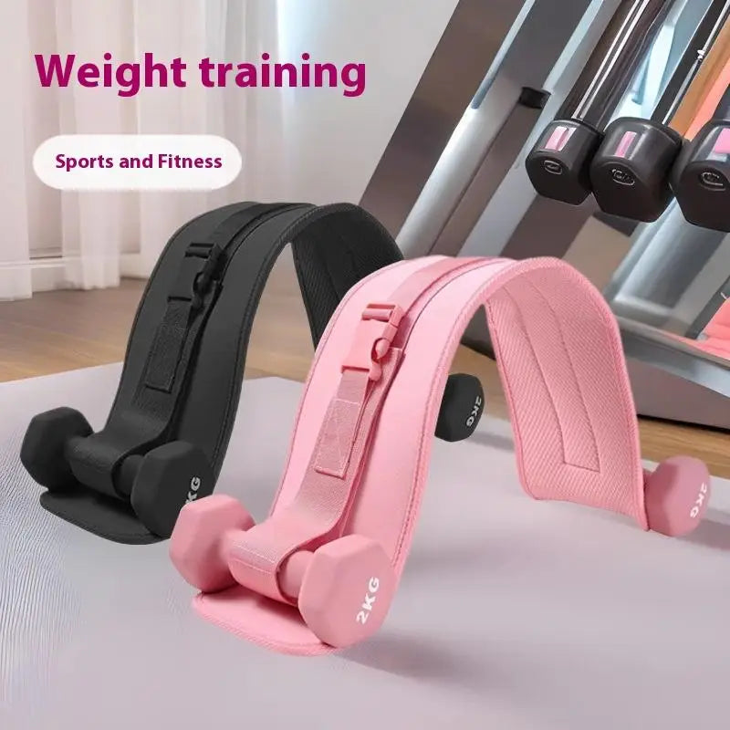 Professional Fitness Accessory: 1PC Weight-Bearing Belt for Dumbbell Exercises