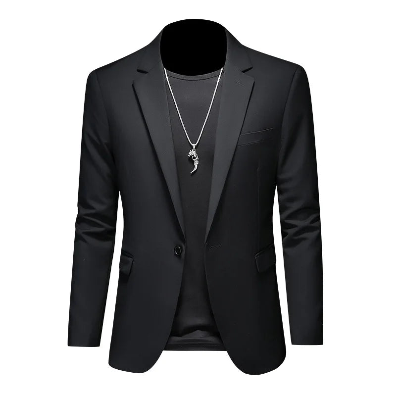 Mens Suit 2025 New Plus Size Slim Fit Single Breasted Blazer Professional Wedding Business Party Office Formal Jacket Coats
