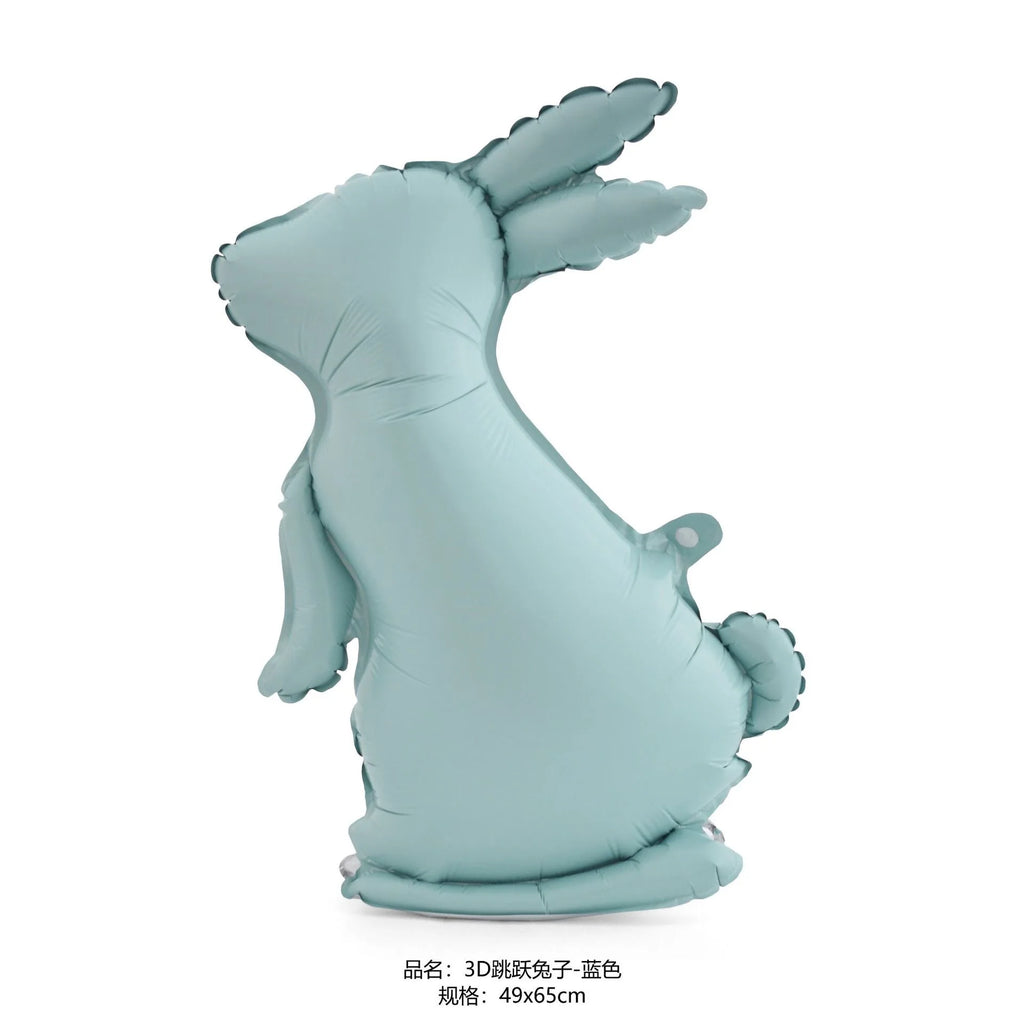 Easter Standing Cartoon Shaped Rabbit Golden Egg Cross Aluminum Film Balloon Festival Party Decoration