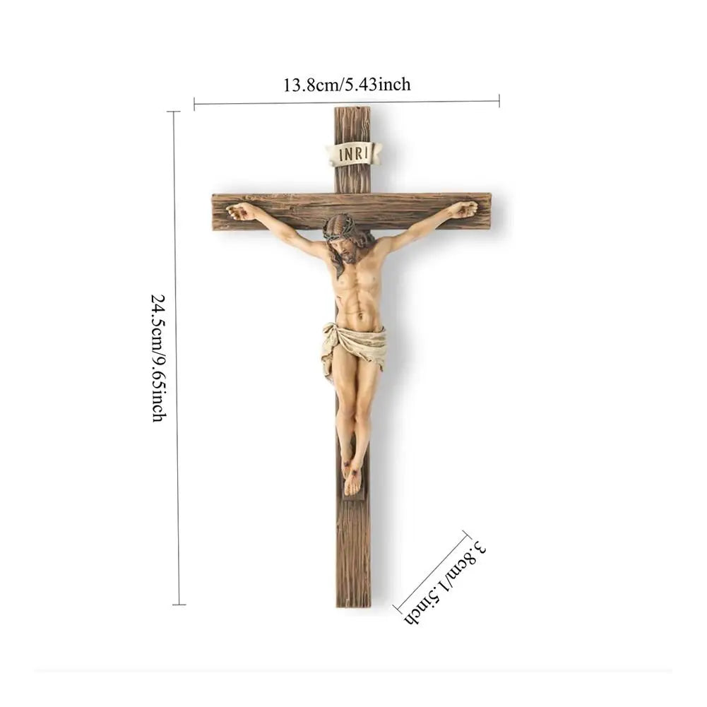 Easter Cross Resin Figurine Decoration Home Office Desktop Decoration Religious Holiday Ornament Gift For Christian Decoration