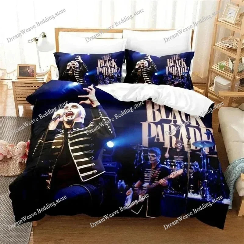 My Chemical Romance Bedding Set Single Twin Full Queen King Size Bed Set Aldult Kid Bedroom Duvetcover Sets Bed Sheet Set 202574