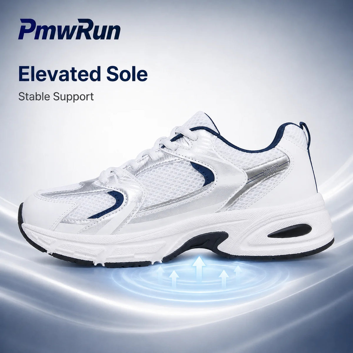 PU Leather Women's Sport Shoes Trend Fashion Breathable Sneakers For Women Anti-slippery Outdoor Female Running Footwear