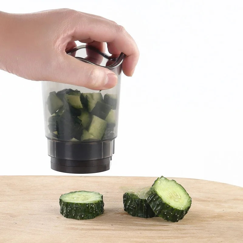 High-Quality Kitchen Slicing Equipment With Cup for Slicing Fruits Vegetables Strawberries Bananas as Kitchen Essential
