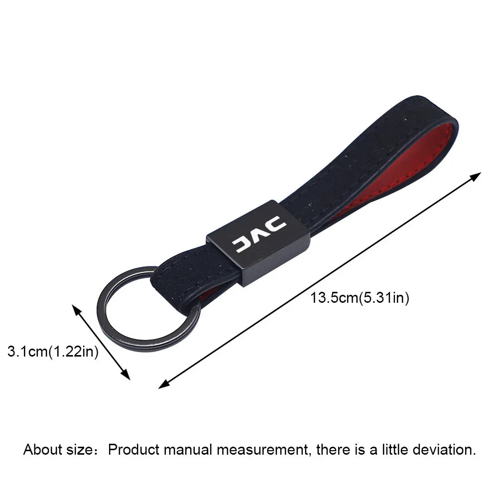 for jac nk j4 J5 j7 Saloon SEI 2 3 7 JS3 JS4 JS2 KN KR1 QX REFINE S2 S3 S4 S5 car key chain leather keychain Car Accessories