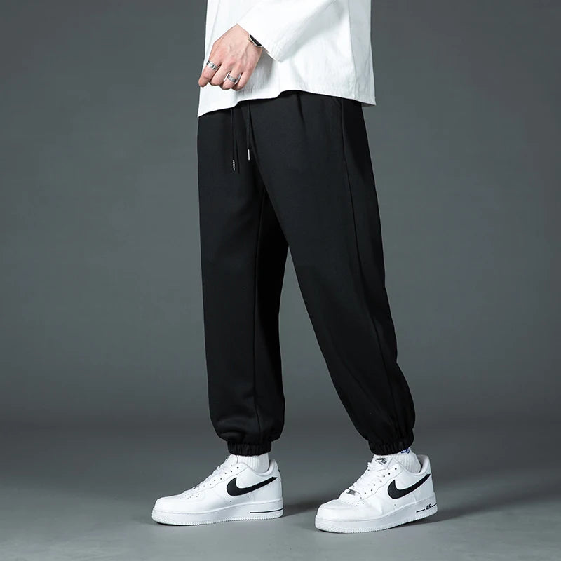 Men's Casual Pants Spring Autumn 2024 New Sports Casual Men's Feet Thin Breathable Comfortable Summer Gray Casual Sweat Pants