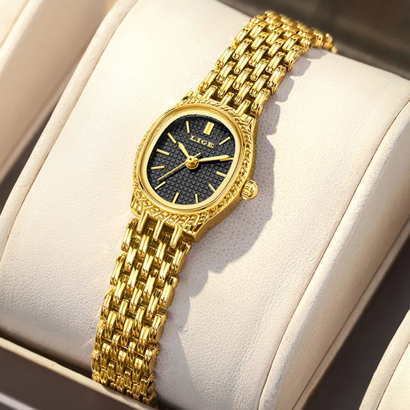 LIGE New Women‘s Quartz Watches Simple Luxury Fashion Elegant Female Wristwatch Waterproof Watch Gift for Girl Relogio Feminino