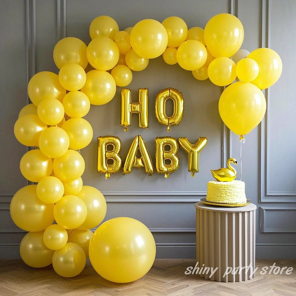 5-36inch Yellow Latex Balloons Wedding Birthday Party Baby Shower Event Celebration Balloon Arch Decorative Balloons for Party