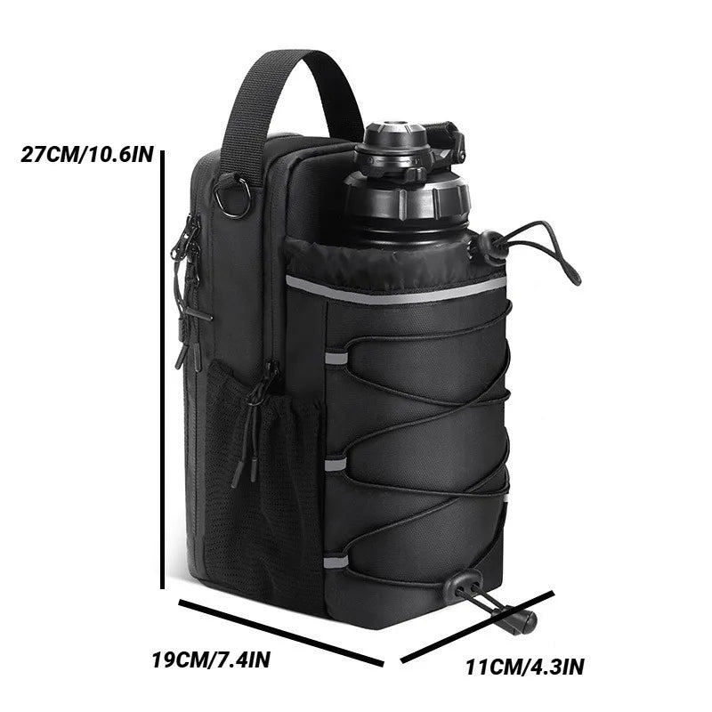Magnetic Gym Bag For Men And Women – Sling Bottle With Attachment | Water Holder, Pouch, Crossbody Accessories Organizer