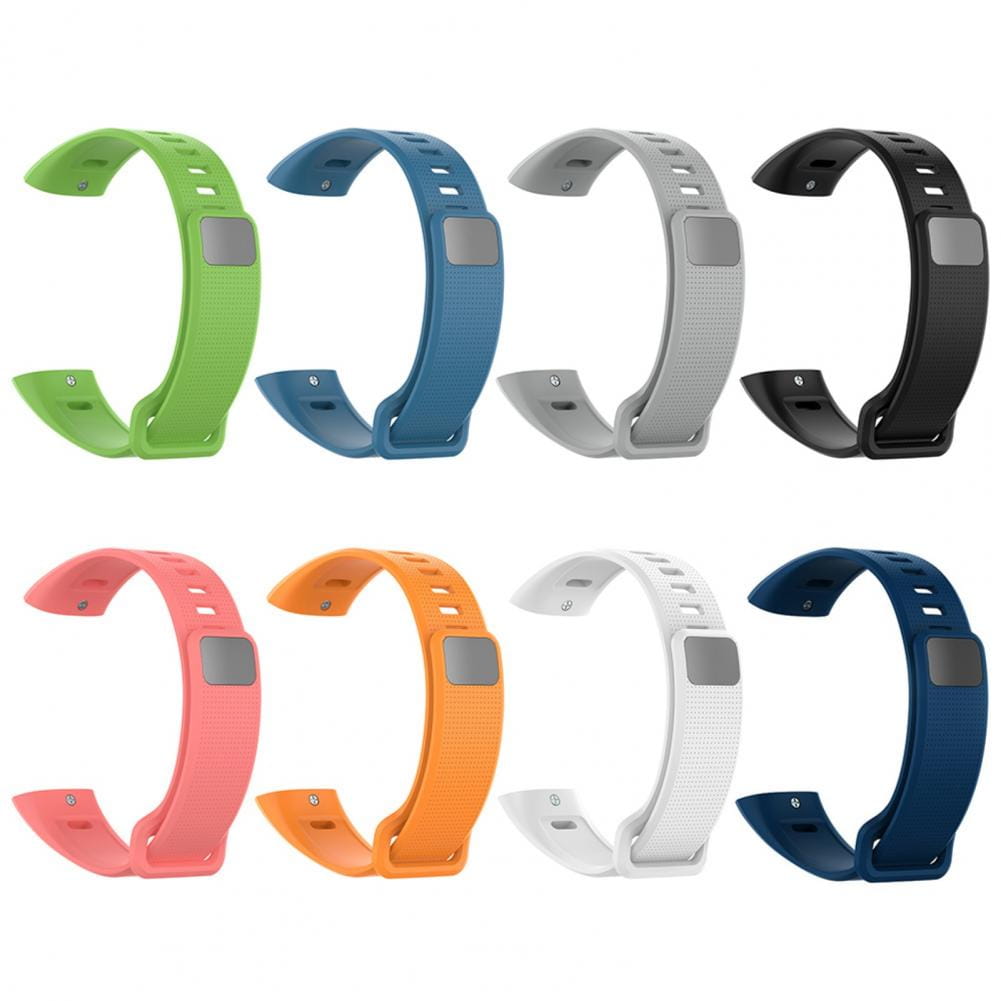 Bracelet en silicone coloré pour Huawei Band 2 Pro, bracelet pour poignet disponible en vert, bleu, gris, noir, rose, orange, blanc et bleu marine.