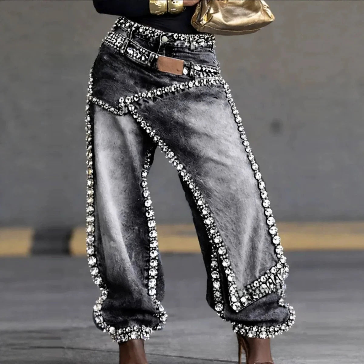 Fashion Women's Low Rise Denim Jeans Sexy Design 2026 New Summer Loose Fit Casual Trousers Universal Natural Waist Light Fold