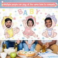 Baby Shower Games Backdrop Feed Me Baby Shower Game Party Background Who is The Babys Daddy Games Banner Funny Bridal Party