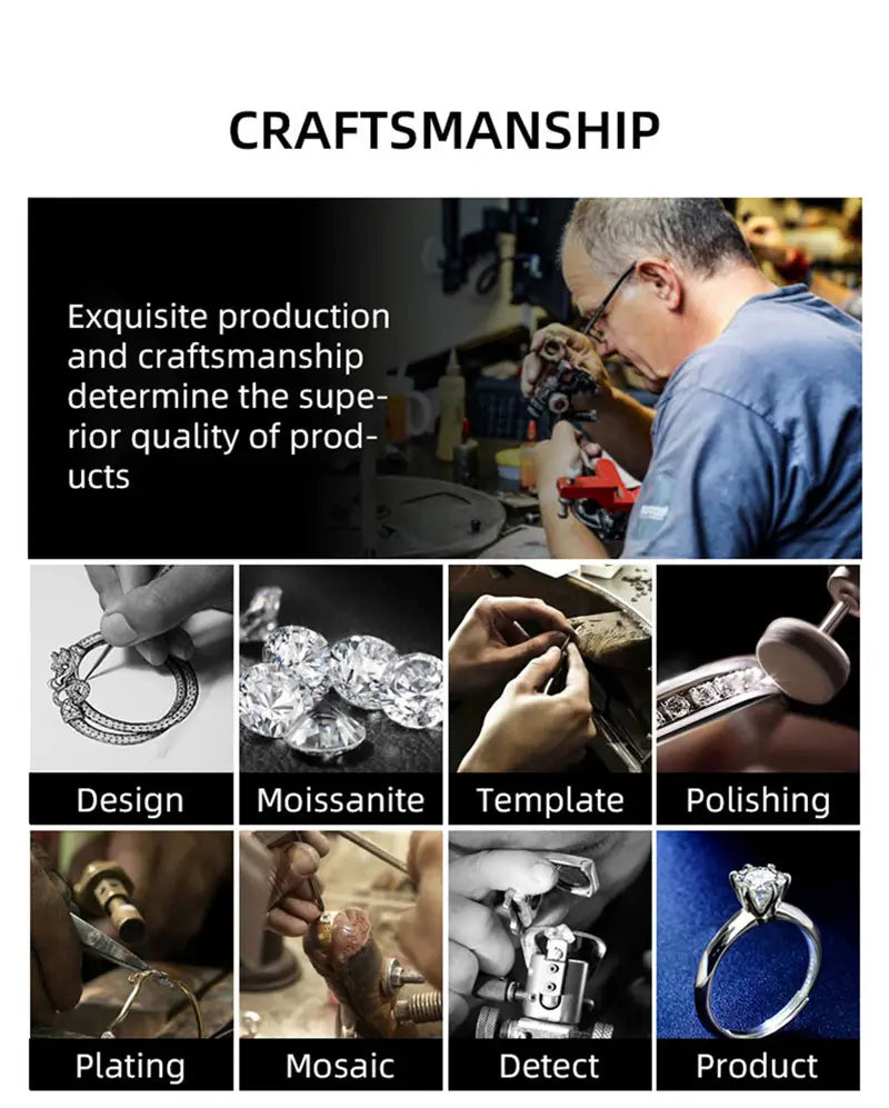 Une bague de fiançailles sertie d’un diamant en argent éclatant, avec un serti solitaire, présentée aux côtés d’un collier pendentif poisson en or 24 carats avec des détails émaillés.