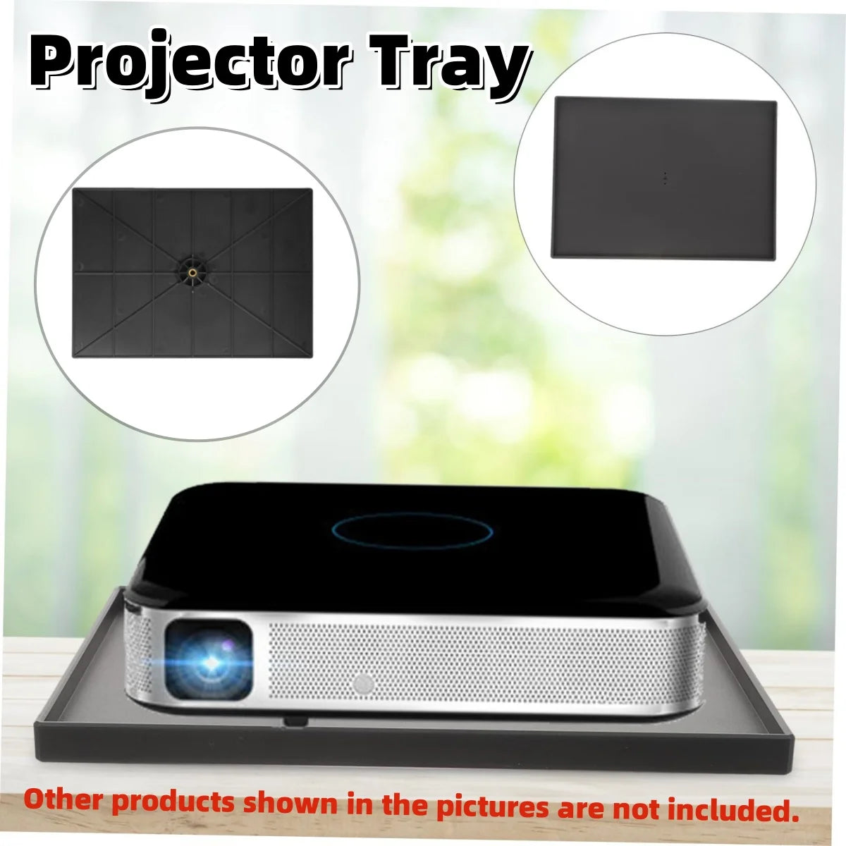 Miwayer Sound Card Projector Tray Projector Stand Accessories Tray  w/1/4" Metal Female Thread Adapter for Projector Desk Mount