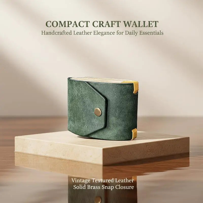 Leather Wallet With Smart Card Holder, Convenient Quick Access Design For Cash, Credit Cards, Daily Use Purse Wallet