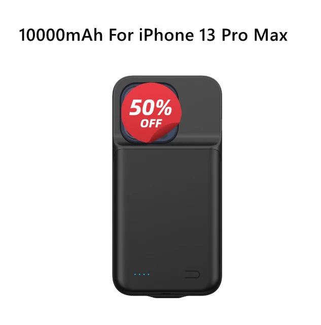 10000mAh Battery Case for Iphone 12 11 13 15 Pro Max Mini Power Bank Charger Cover for IPhone X S Max XR 7 8 6S Plus SE2020 Case