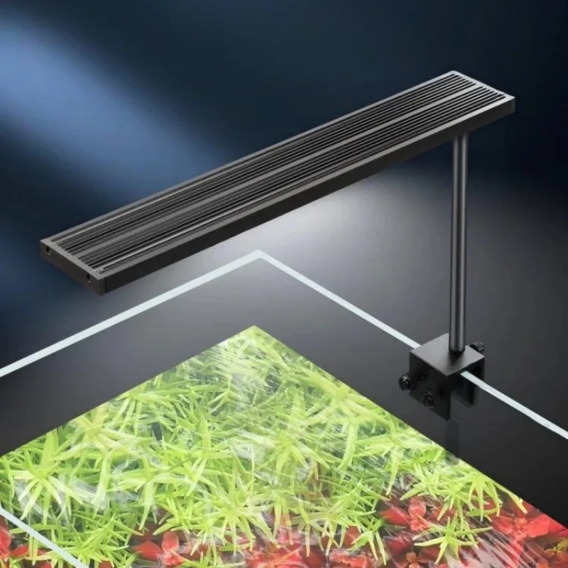 LED Aquarium Lamp Full Spectrum Aluminum Alloy Rotatable Fish Tank Light Aquatic Plants Clip-on Aquatic Lamps Fishbowl Lighting